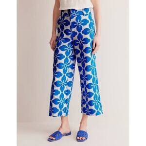 Boden Westbourne Crop Linen Pants Size 8 NWT